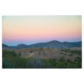 パステルサンセットインアルパイン メタルプリント