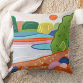 パステルサンセットオーバーザバレー クッション (ブランケット)