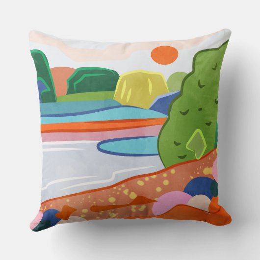 パステルサンセットオーバーザバレー クッション (裏面)