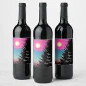 パステルサンセットカスタムワインラベル ワインラベル (ボトル)
