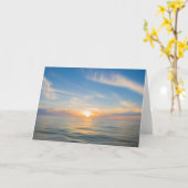 パステルサンセットグ空白のリーティングカード カード (黄色い花)