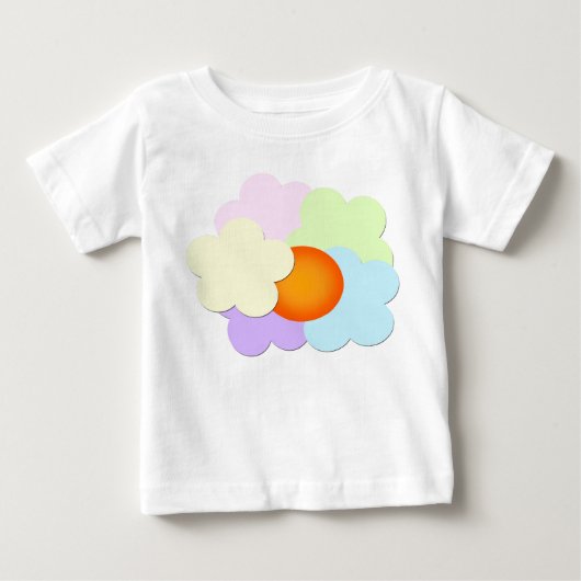 パステルサンセット ベビーTシャツ (正面)
