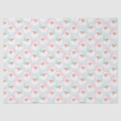 パステルサンタクロース顔ヴィンテージクリスマス 薄葉紙 (正面)