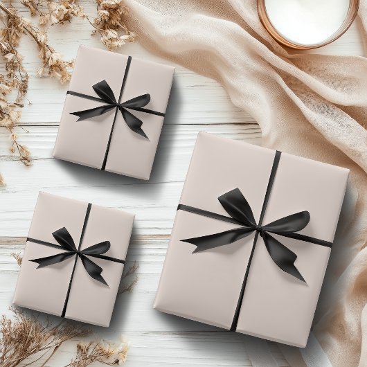 パステルサンディビーチ無地のカラー |クラシック |エレガント | ラッピングペーパーシート