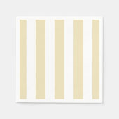 パステルサンドイエローアンドホワイトストライプの スタンダードカクテルナプキン (正面)
