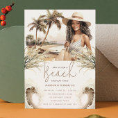 パステルサンド誕生日ビーチパーティーアフロ 招待状