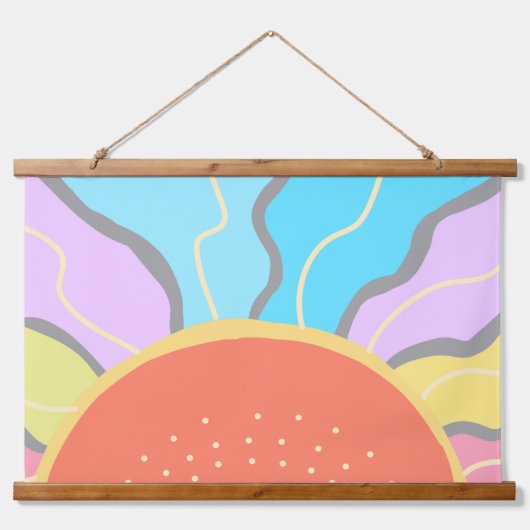 パステルサンライズ 吊り下げ型タペストリー (正面)