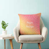 パステルサンレイ祈りの言葉は強力なクリスチャン クッション (椅子)