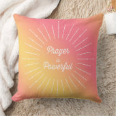 パステルサンレイ祈りの言葉は強力なクリスチャン クッション (ブランケット)
