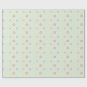 パステルサークルドットラッピング紙 ラッピングペーパー (フラット)