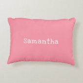 パステルサーモンホワイトストライプ名 アクセントクッション (裏面)