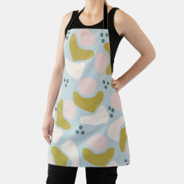 パステルシェイプとドット エプロン