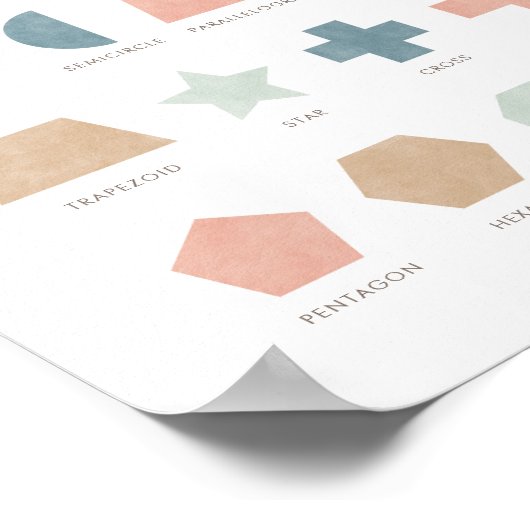 パステルシェイプ教育教室デコール ポスター (角)