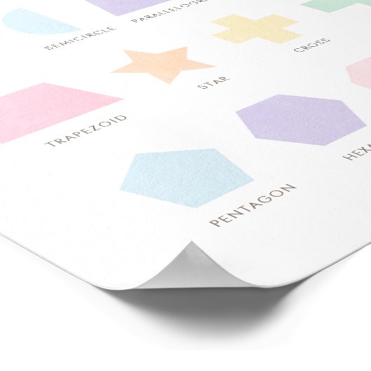 パステルシェイプ教育教室デコール ポスター (角)