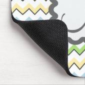 パステルシェブロンとモノグラムby Shirley Taylor マウスパッド (コーナー)