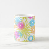 パステルシェードの花 コーヒーマグカップ (中央)