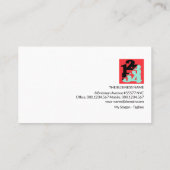 パステルシェード数学記号数学教師 名刺 (裏面)