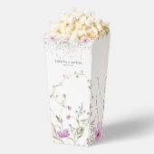 パステルシェード赤面ピンクワイルドフローラ結婚ズ フェイバーボックス (はじけた状態)