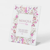 パステルシックルビーバラミモザバーブライダルシャワー 台座サイン (正面)