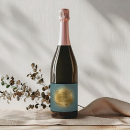 パステルシテラス金ゴールドムーンセーブ スパークリングワインラベル