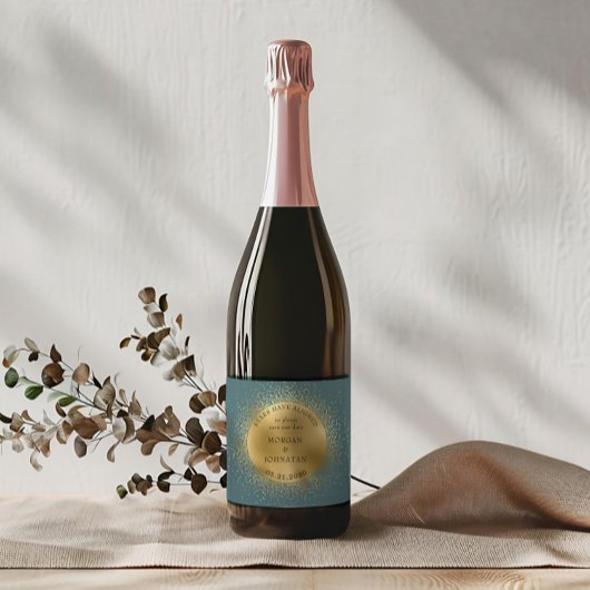 パステルシテラス金ゴールドムーンセーブ スパークリングワインラベル