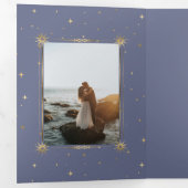 パステルシテラル金ゴールドトリフォールド結婚式招待状 三つ折り招待状 (内部最初)