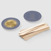 パステルシテラル金ゴールドムーン結婚式 プログラム ハンドファン (組立なし)