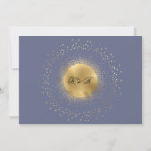 パステルシテラル金ゴールド結婚式招待状 招待状 (裏面)