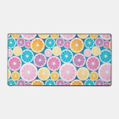 パステルシトラスフルーツパターン デスクマット (正面)