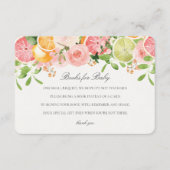 パステルシトラスフローラかわいこちゃんブックスベビーインサート エンクロージャーカード (正面)