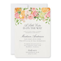 パステルシトラスフローラリトルかわいこちゃんベビーシャワー