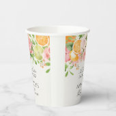 パステルシトラスフローラリトルかわいこちゃんベビーシャワー 紙コップ (左)
