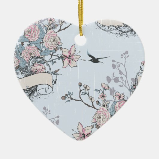 パステルシャブシック セラミックオーナメント (正面)