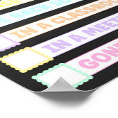 パステルシャルボードカウンセラーのドアの看板 ポスター (角)