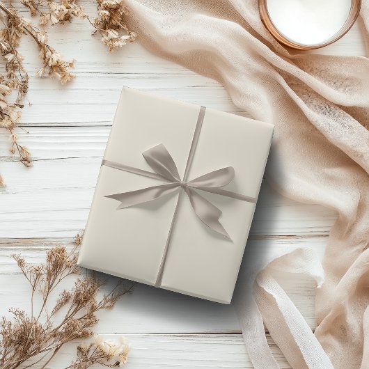 パステルシャンパーニュ無地のーカラー |クラシック |エレガント | ラッピングペーパー