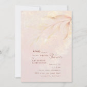 パステルシャーベットブライダルシャワー招待 招待状 (正面)
