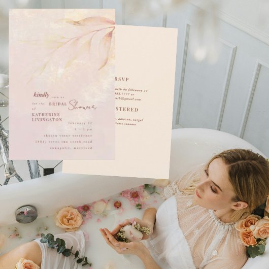 パステルシャーベットブライダルシャワー招待 招待状