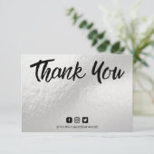 パステルシルバーシルクサンキューメッセージメディアインサート (スタンド正面)