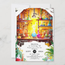 パステルシンプルおもしろいサイエンティスト誕生日