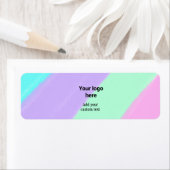 パステルシンプルカラー追加ロゴカスタム文字thr ラベル (インサイチュ)