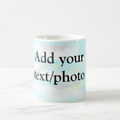 パステルシンプルグリッターカラフルの追加テキスト写真 コーヒーマグカップ (中央)