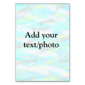 パステルシンプルグリッターカラフルの追加テキスト写真 テーブルナンバー (裏面)