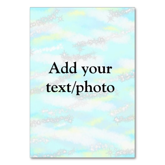 パステルシンプルグリッターカラフルの追加テキスト写真 テーブルナンバー (正面)