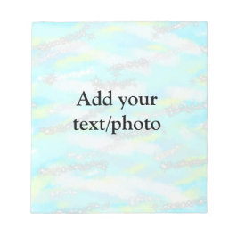 パステルシンプルグリッターカラフルの追加テキスト写真 ノートパッド