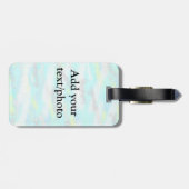 パステルシンプルグリッターカラフルの追加テキスト写真 ラゲッジタグ (裏面横)