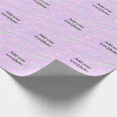 パステルシンプルグリッターカラフルの追加テキスト写真 ラッピングペーパー (角)