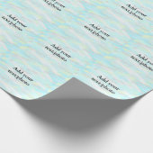 パステルシンプルグリッターカラフルの追加テキスト写真 ラッピングペーパー (角)