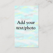 パステルシンプルグリッターカラフルの追加テキスト写真 名刺 (裏面)