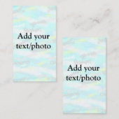 パステルシンプルグリッターカラフルの追加テキスト写真 名刺 (正面/裏面)