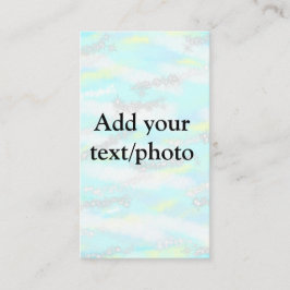 パステルシンプルグリッターカラフルの追加テキスト写真 名刺